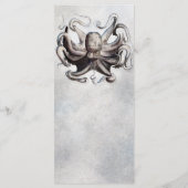 ヴィンテージタコビーチ結婚式エレガントメニューカード メニュー (裏面)