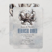 ヴィンテージタコビーチ結婚式リハーサルカード 招待状 (正面/裏面)