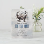 ヴィンテージタコビーチ結婚式リハーサルカード 招待状 (スタンド正面)