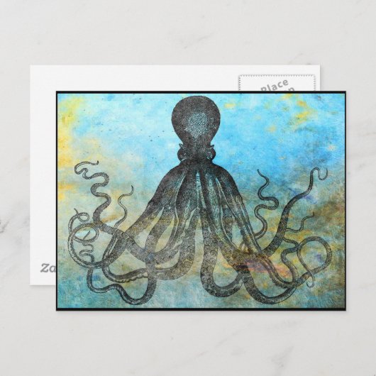 ヴィンテージタコ丁合はがき ポストカード (正面/裏面)