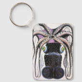 ヴィンテージタコ又はイカ海洋生物動物 キーホルダー (正面)