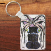 ヴィンテージタコ又はイカ海洋生物動物 キーホルダー (正面)