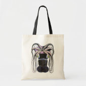 ヴィンテージタコ又はイカ海洋生物動物 トートバッグ (正面)