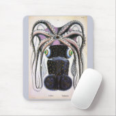 ヴィンテージタコ又はイカ海洋生物動物 マウスパッド (マウス)