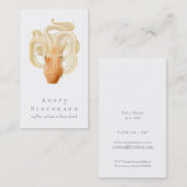 ヴィンテージタコ海洋生物航海の 名刺 (正面/裏面)