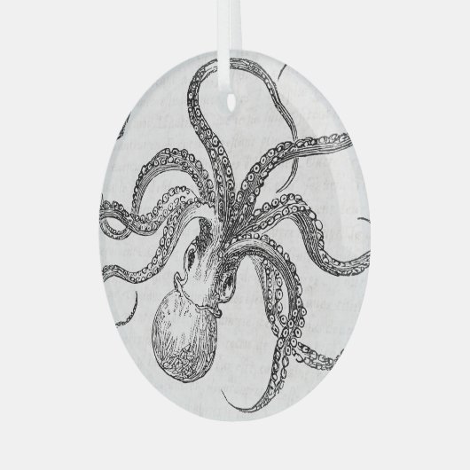 ヴィンテージタコ用ガラスオーナメント |コースタルクリスマス ガラスオーナメント (正面左)