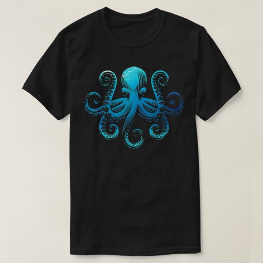 ヴィンテージタコ・クラケン Tシャツ (デザイン正面)