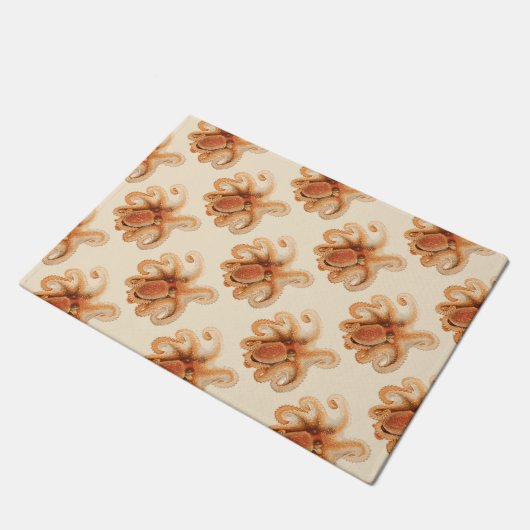 ヴィンテージタコ・サルティ、海洋水中競技動物 ドアマット (アングル)