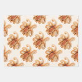 ヴィンテージタコ・サルティ、海洋水中競技動物 ラッピングペーパーシート (正面2)