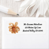 ヴィンテージタコ・サルティ、海洋水中競技動物 ラベル (インサイチュ)