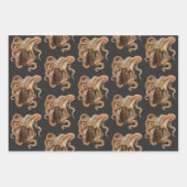 ヴィンテージタコ・バルガリス、海洋生物 ラッピングペーパーシート (正面2)