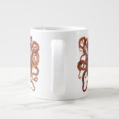 ヴィンテージタコ・マクロプス、海洋水中競技動物 ジャンボコーヒーマグカップ (裏面)