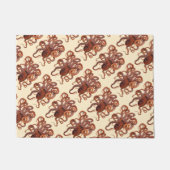 ヴィンテージタコ・マクロプス、海洋水中競技動物 ドアマット (正面)