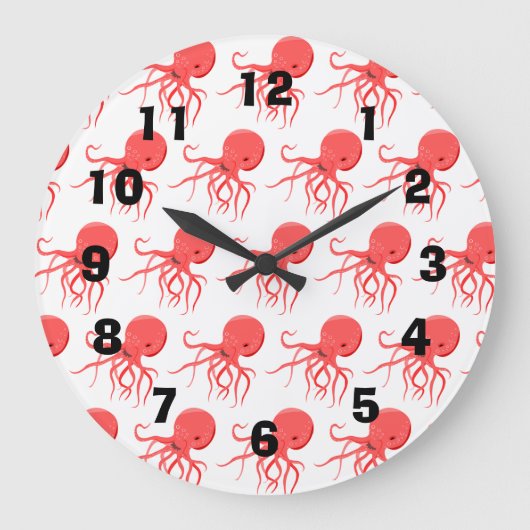 ヴィンテージタコ ラージ壁時計 (正面)