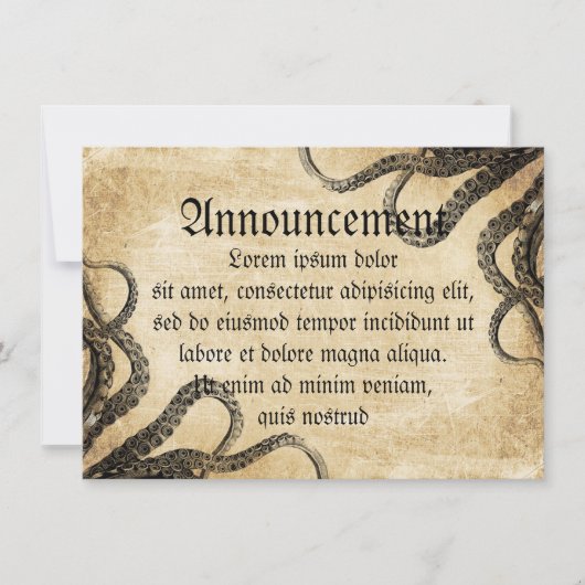 ヴィンテージタコ 案内状 (正面)