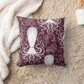 ヴィンテージタコ：水中パターンの壮麗 クッション (ブランケット)