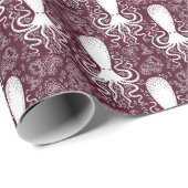 ヴィンテージタコ：水中パターンの壮麗 ラッピングペーパー (ロールコーナー)