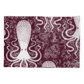 ヴィンテージタコ：水中パターンの壮麗 枕カバー (裏面)