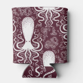 ヴィンテージタコ：水中パターンの壮麗 缶クーラー (裏面)