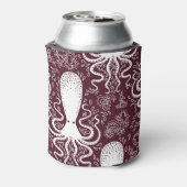 ヴィンテージタコ：水中パターンの壮麗 缶クーラー (缶裏面)