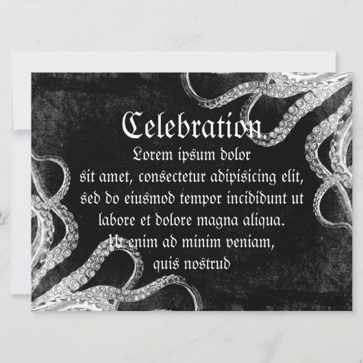 ヴィンテージタコ（濃） 招待状 (正面)