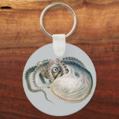 ヴィンテージタコArgonautonot、海洋生物 キーホルダー (正面)