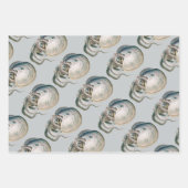 ヴィンテージタコArgonautonot、海洋生物 ラッピングペーパーシート (正面3)