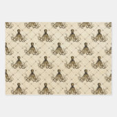 ヴィンテージタコonクリーム ラッピングペーパーシート (正面3)