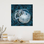 ヴィンテージタコSquid Nautilus Argout ポスター (キッチン)