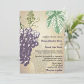 ヴィンテージタスカンワイナリーヴィネヤード結婚式招待状 招待状 (スタンド正面)