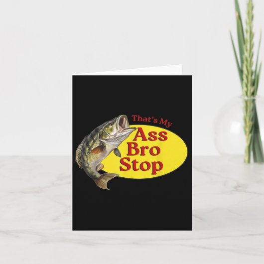 ヴィンテージタスマイブロストップおもしろい魚釣り カード (正面)