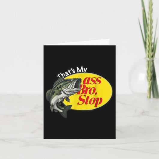 ヴィンテージタスマイブロストップおもしろい魚釣り カード (正面)