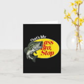 ヴィンテージタスマイブロストップおもしろい魚釣り カード (黄色い花)