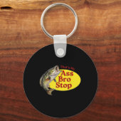 ヴィンテージタスマイブロストップおもしろい魚釣り キーホルダー (正面)