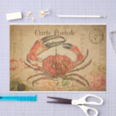 ヴィンテージタスマニアカニフローラ花フランスの 薄葉紙 (クラフト)