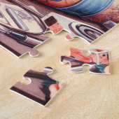 ヴィンテージタトゥオールドスクールガール ジグソーパズル (側面)