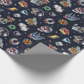 ヴィンテージタトゥギフト包装紙 ラッピングペーパー (角)