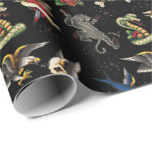 ヴィンテージタトゥギフト包装紙 ラッピングペーパー (ロールコーナー)