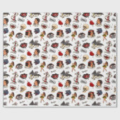 ヴィンテージタトゥギフト包装紙 ラッピングペーパー (フラット)