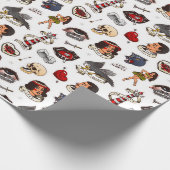 ヴィンテージタトゥギフト包装紙 ラッピングペーパー (角)