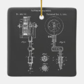 ヴィンテージタトゥーアーティストガンシャツ セラミックオーナメント (裏面)