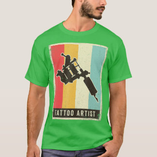 ヴィンテージタトゥーアーティストレトロプレゼント Tシャツ