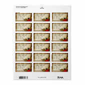 ヴィンテージタトゥーウィングハート住所 シール (フルシート)