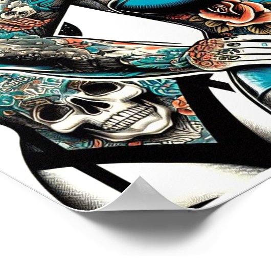 ヴィンテージタトゥーガールズ ポスター (角)