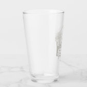 ヴィンテージタトゥースタイルの父アート作品 タンブラーグラス (右)