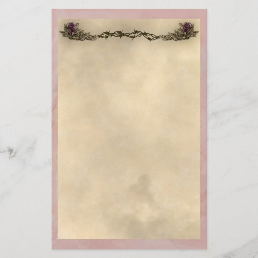 ヴィンテージタトゥーリリー文具 便箋 (正面)