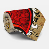 ヴィンテージタトゥー翼ハートネクタイ ネクタイ (ロール)