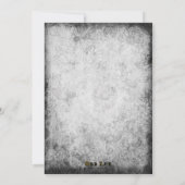 ヴィンテージタトゥー翼ハート結婚式招待状 招待状 (裏面)