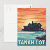 ヴィンテージタナロットバリインドネシアトラベル ポストカード (正面/裏面)