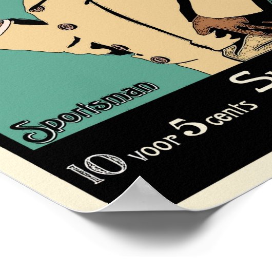 ヴィンテージタバコのポスター – スポーツマンタバコ ポスター (角)